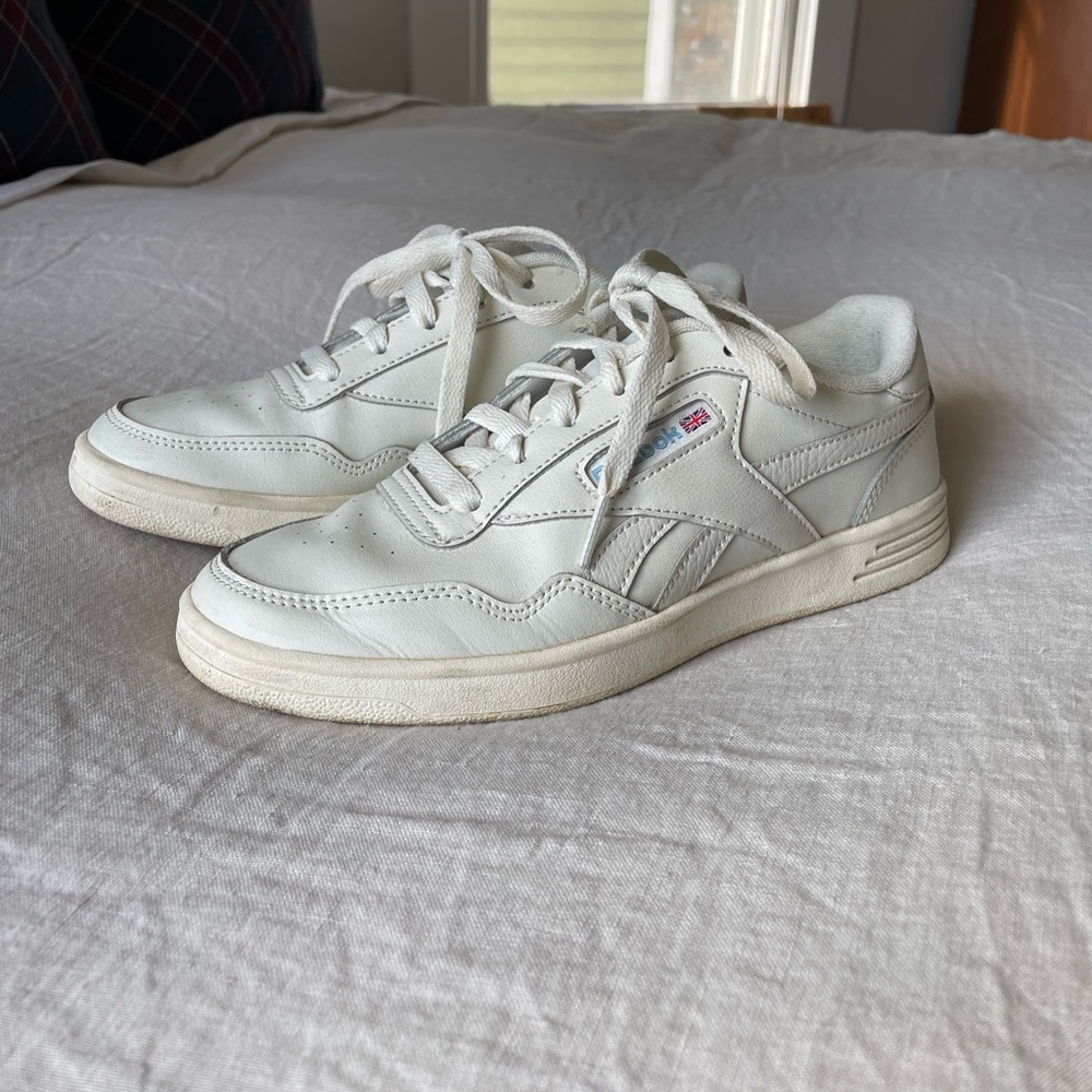 Reebok Club C 85 Chalk/Paperwhite/Athletic Blue/Excellent Red Size 7.5
